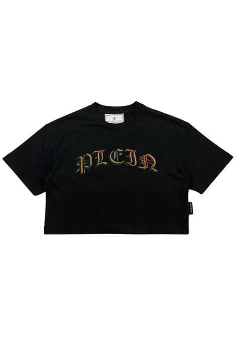 T-shirt bambina nera in cotone Philipp Plein | GTH148NERO